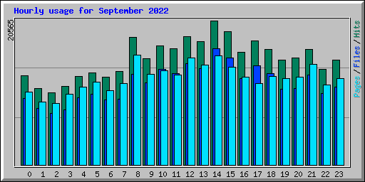 Hourly usage for September 2022