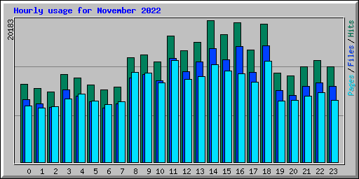 Hourly usage for November 2022